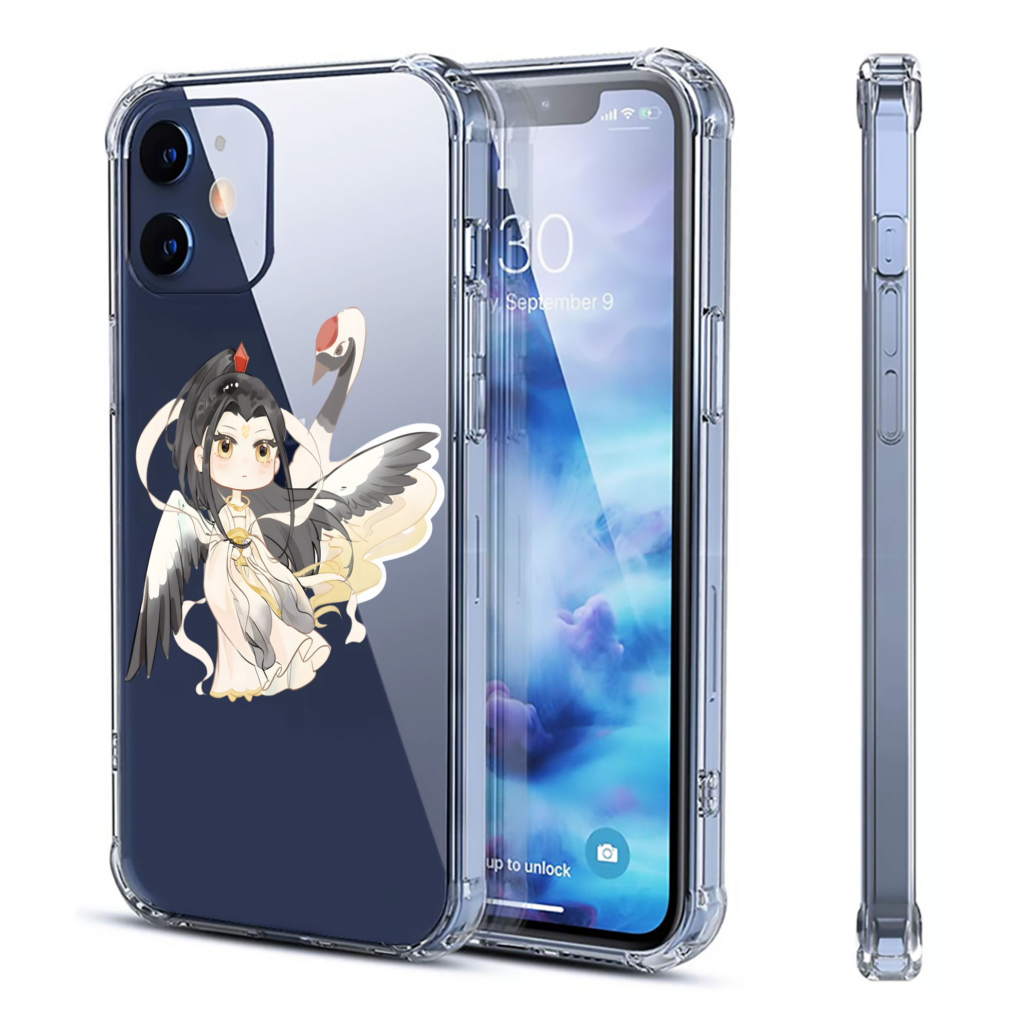 （画像用） Ne Zha 2 ナタ 魔童の大暴れ 【iPhone 12シリーズ対応】透明スマホケース（クリアソフトケース）